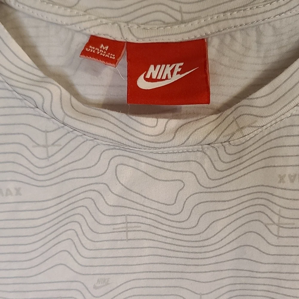 Nike Women's White Crop top Little Stain See Photo